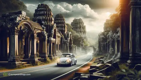 Artistic Impressions of Ancient Ruins: Road Trip Through Archaeological Sites - image