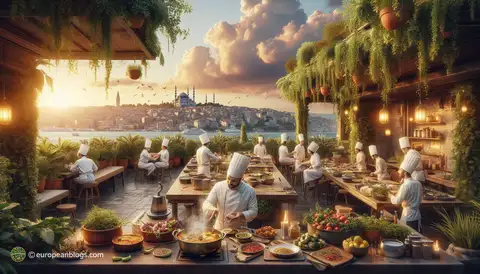 Cooking with a View: Rooftop Classes in Istanbul